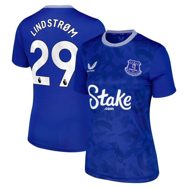 everton castore home replica shirt 2024-25 – womens with lindstrøm 29 printing Collection | Everton FC Jerseys & Footwear