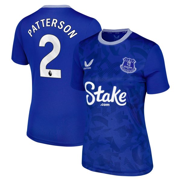 everton castore home replica shirt 2024-25 – womens with patterson 2 printing Collection | Everton FC Jerseys & Footwear