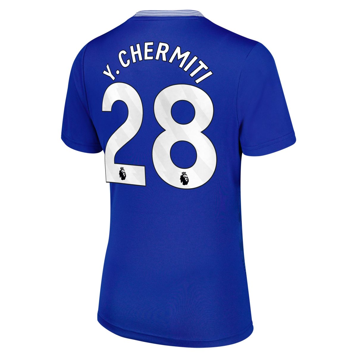 everton castore home replica shirt 2024-25 – womens with y. chermiti 28 printing Collection | Everton FC Jerseys & Footwear