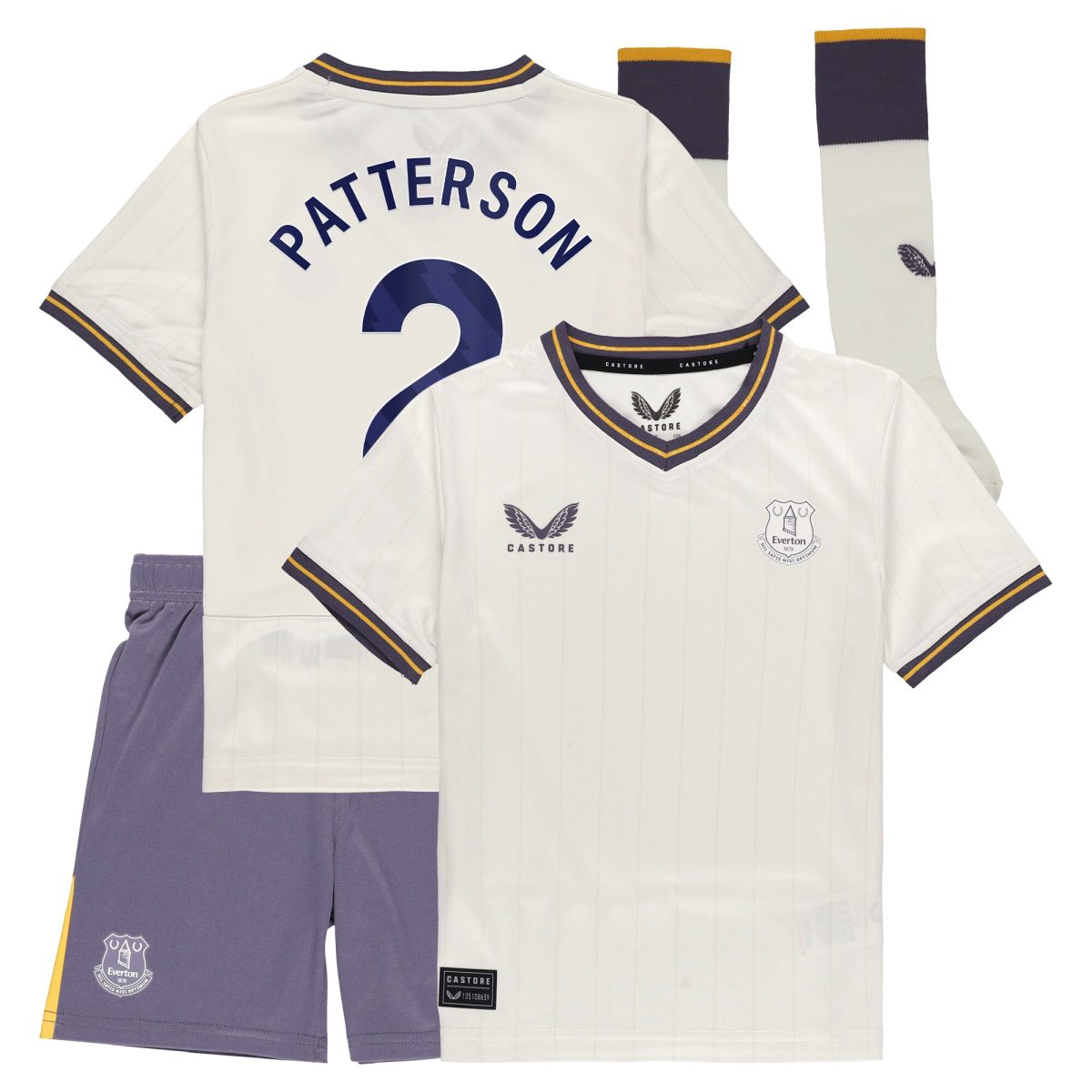 everton castore third infant kit 2024-25 with patterson 2 printing Collection | Everton FC Jerseys & Footwear