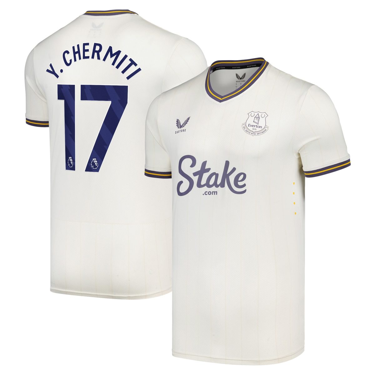 everton castore third pro shirt 2024-25 with y. chermiti 17 printing Collection | Everton FC Jerseys & Footwear