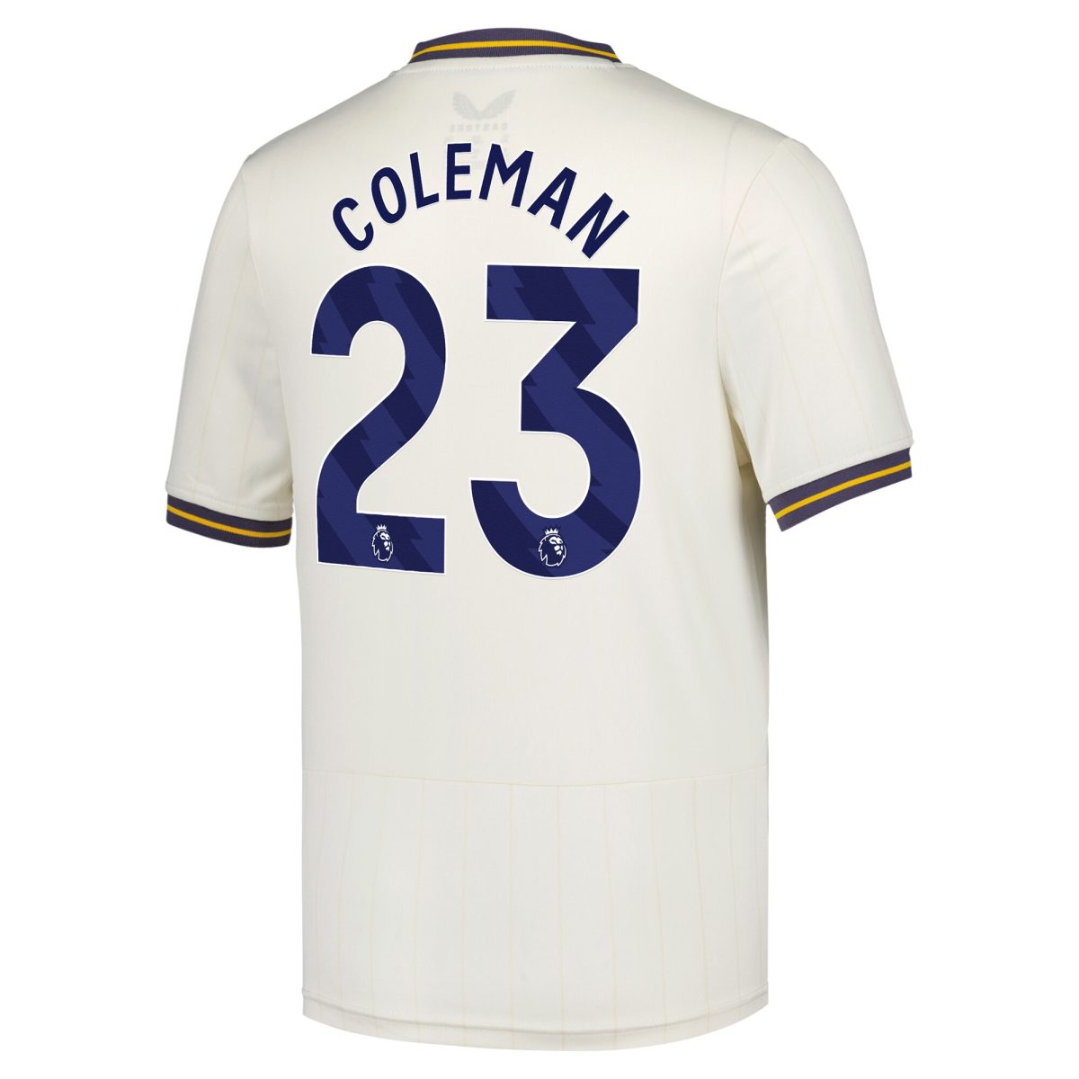 everton castore third shirt 2024-25 – kids with coleman 23 printing Collection | Everton FC Jerseys & Footwear