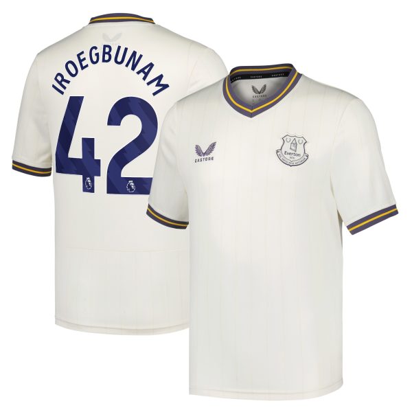 everton castore third shirt 2024-25 – kids with iroegbunam 42 printing Collection | Everton FC Jerseys & Footwear