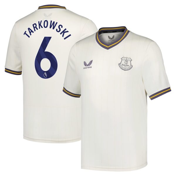 everton castore third shirt 2024-25 – kids with tarkowski 6 printing Collection | Everton FC Jerseys & Footwear