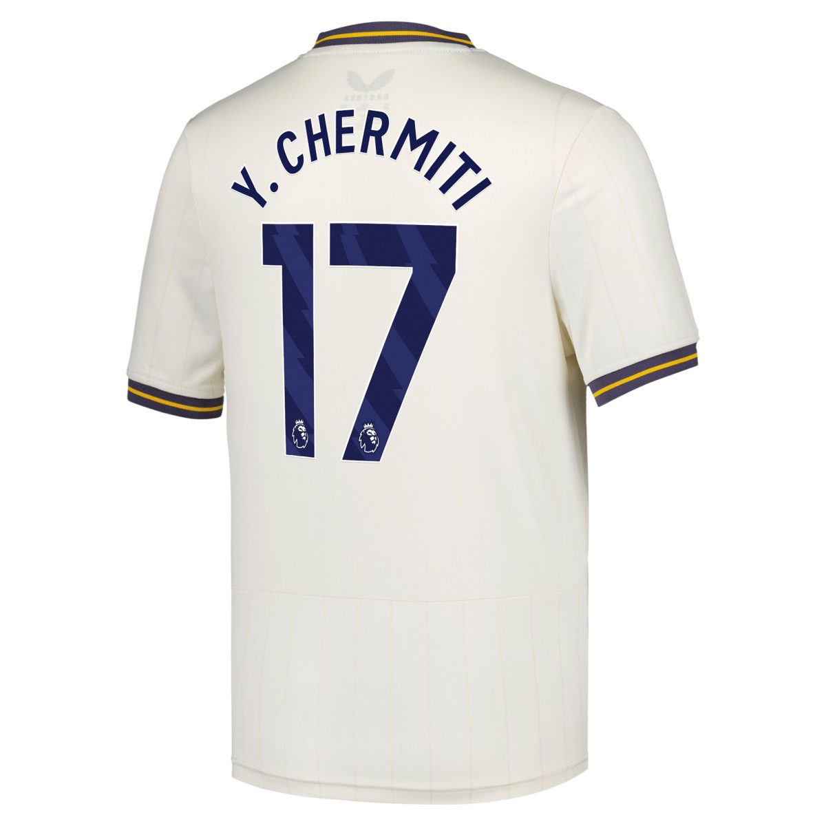 everton castore third shirt 2024-25 – kids with y. chermiti 17 printing Collection | Everton FC Jerseys & Footwear