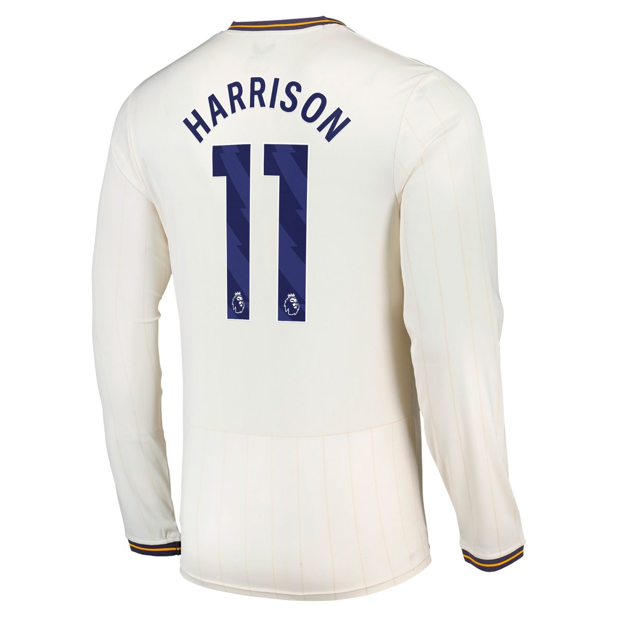 everton castore third shirt 2024-25 – long sleeve – kids with harrison 11 printing Collection | Everton FC Jerseys & Footwear