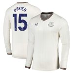 everton castore third shirt 2024-25 – long sleeve – kids with obrien 15 printing Collection | Everton FC Jerseys & Footwear