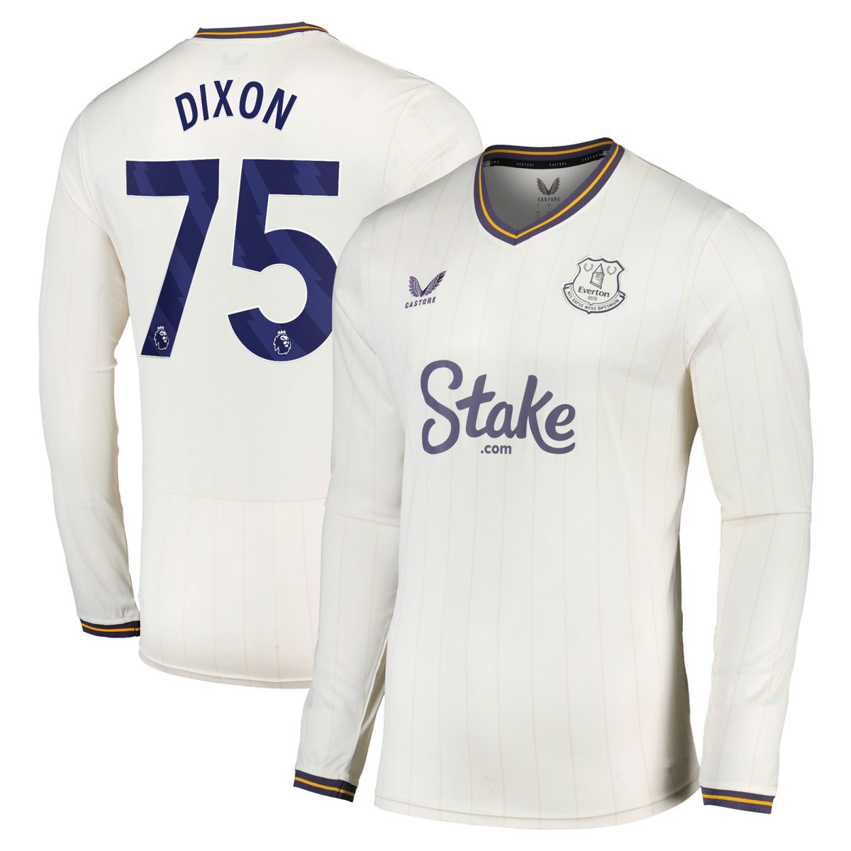 everton castore third shirt 2024-25 – long sleeve with dixon 75 printing Collection | Everton FC Jerseys & Footwear