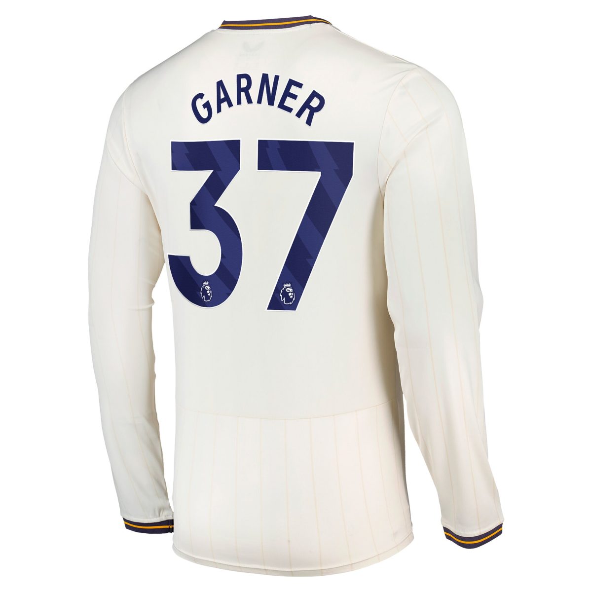 everton castore third shirt 2024-25 – long sleeve with garner 37 printing Collection | Everton FC Jerseys & Footwear