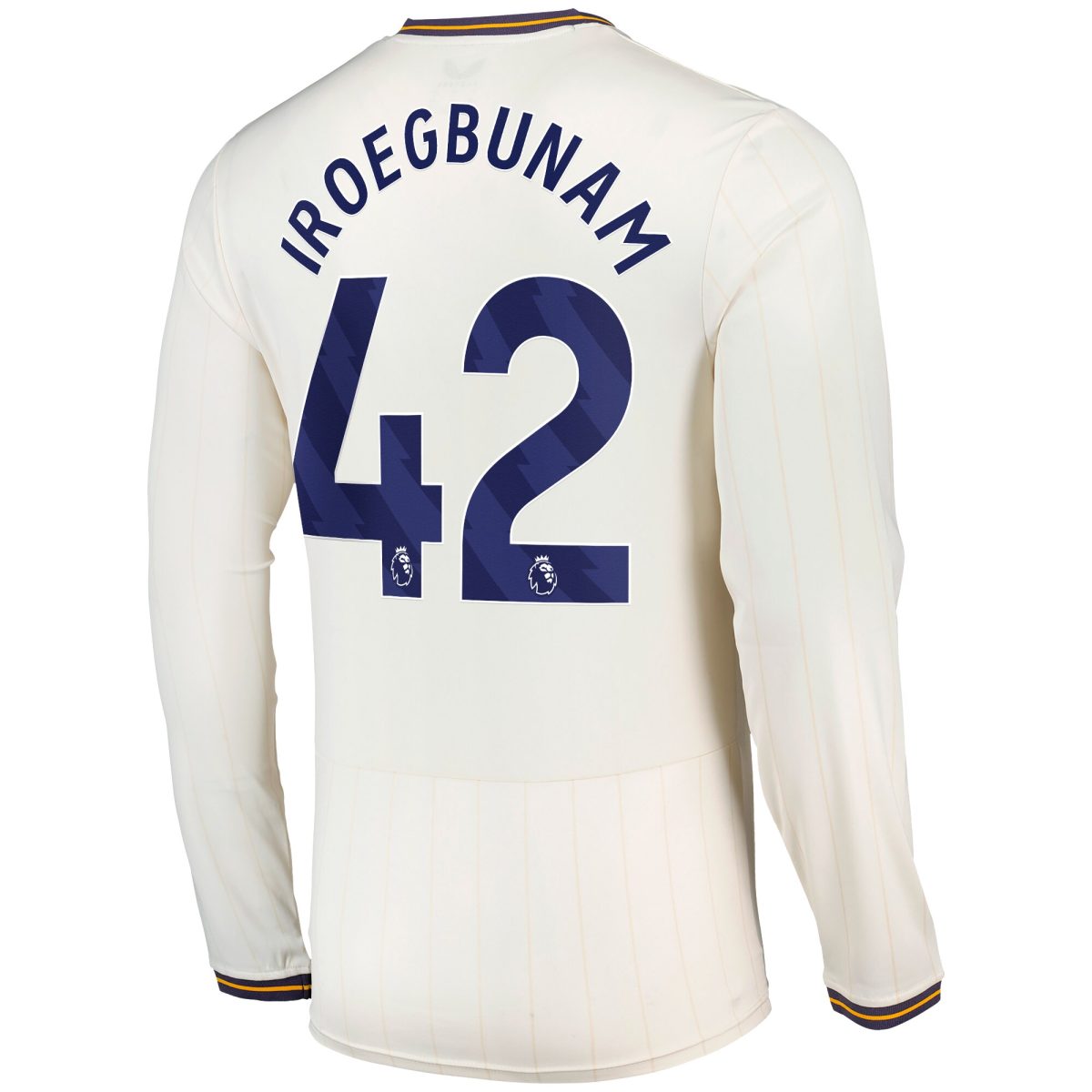 everton castore third shirt 2024-25 – long sleeve with iroegbunam 42 printing Collection | Everton FC Jerseys & Footwear