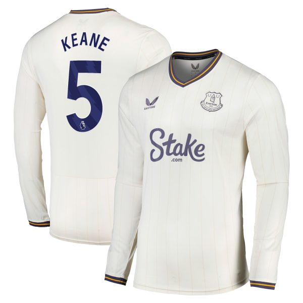 everton castore third shirt 2024-25 – long sleeve with keane 5 printing Collection | Everton FC Jerseys & Footwear