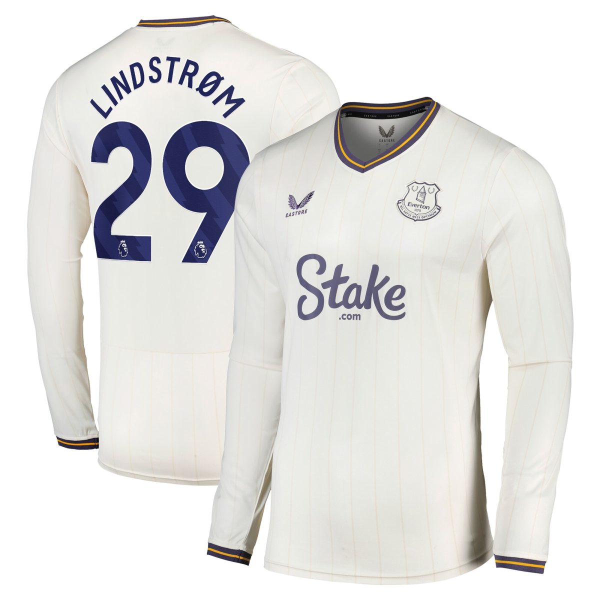 everton castore third shirt 2024-25 – long sleeve with lindstrøm 29 printing Collection | Everton FC Jerseys & Footwear