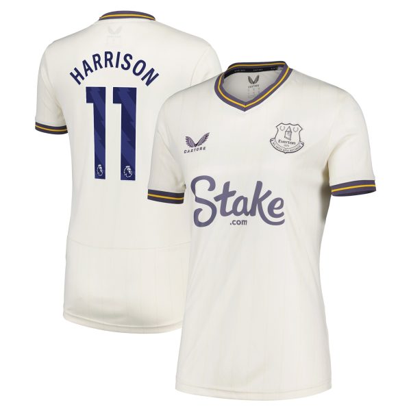 everton castore third shirt 2024-25 – womens with harrison 11 printing Collection | Everton FC Jerseys & Footwear