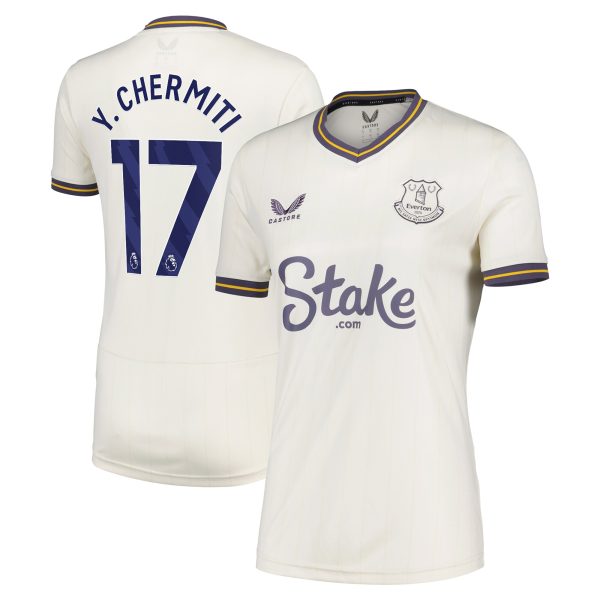 everton castore third shirt 2024-25 – womens with y. chermiti 17 printing Collection | Everton FC Jerseys & Footwear