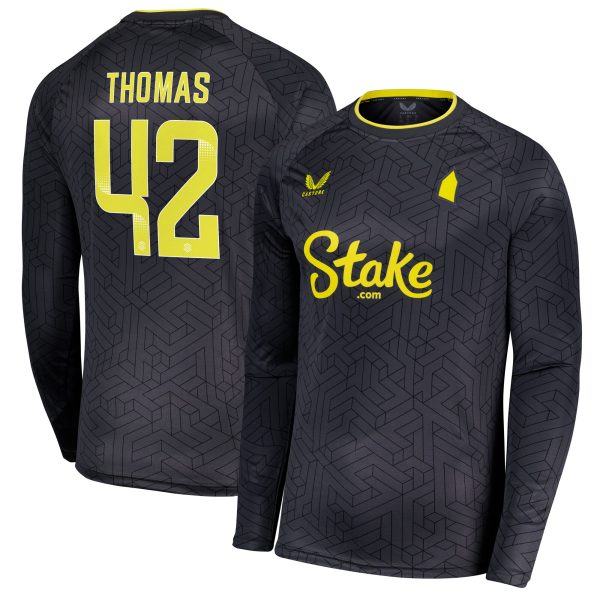 everton castore wsl away shirt 2024-25 – long sleeve with thomas 42 printing Collection | Everton FC Jerseys & Footwear