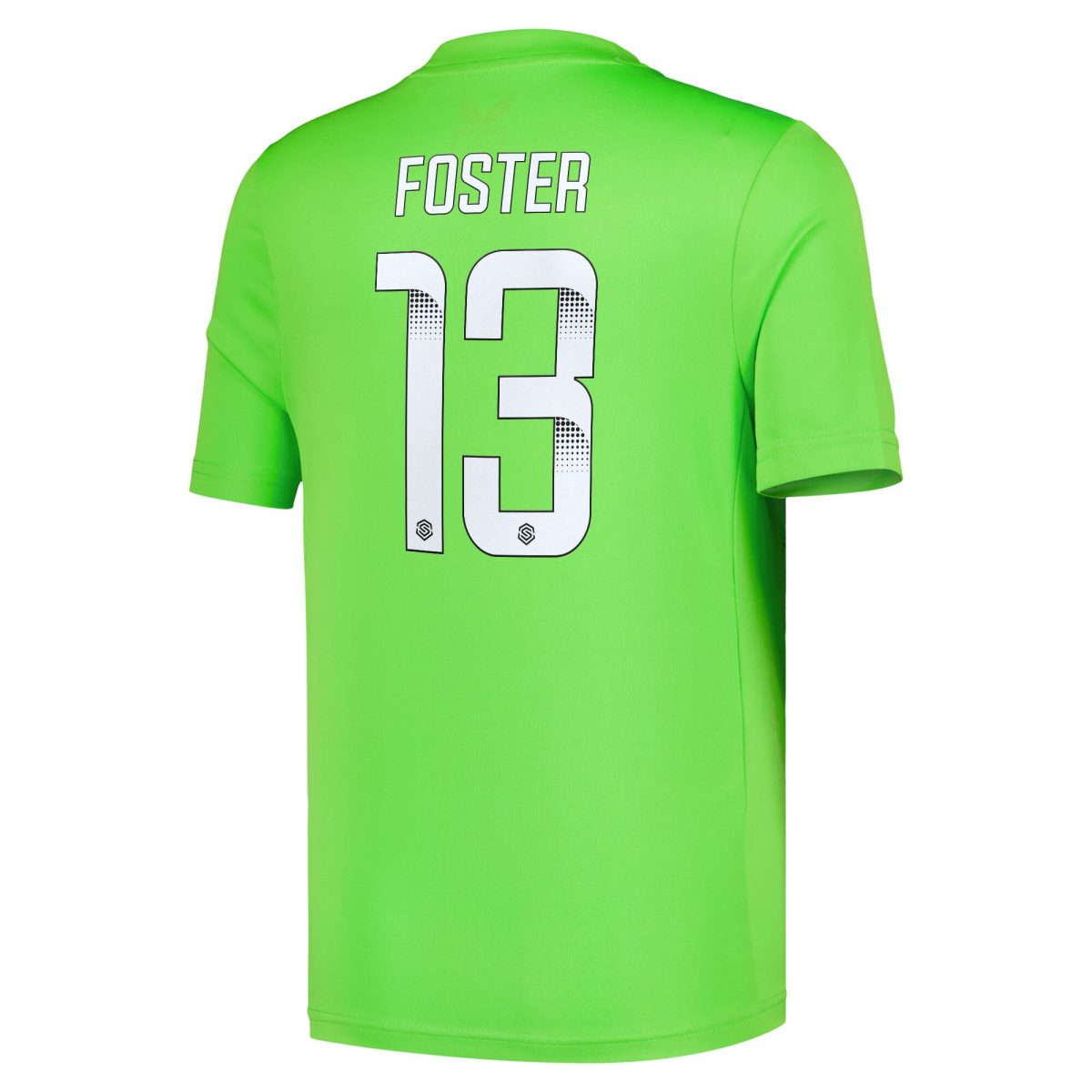 everton castore wsl home goalkeeper shirt 2024-25 – kids with foster 13 printing Collection | Everton FC Jerseys & Footwear