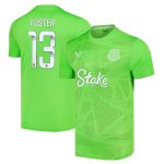 everton castore wsl home goalkeeper shirt 2024-25 with foster 13 printing Collection | Everton FC Jerseys & Footwear