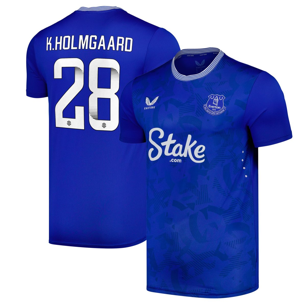 everton castore wsl home pro shirt 2024-25 with k.holmgaard 28 printing Collection | Everton FC Jerseys & Footwear