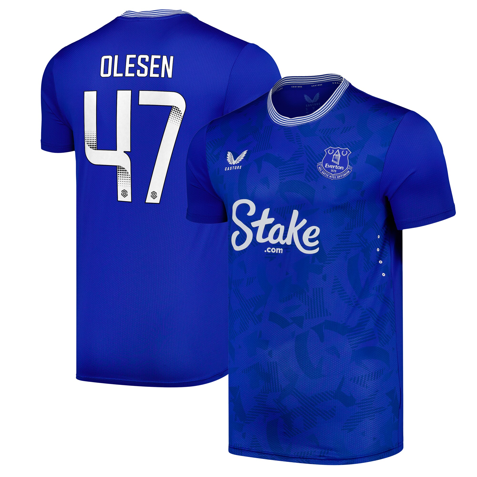 everton castore wsl home pro shirt 2024-25 with olesen 47 printing Collection | Everton FC Jerseys & Footwear