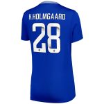 everton castore wsl home pro shirt 2024-25 – womens with k.holmgaard 28 printing Collection | Everton FC Jerseys & Footwear