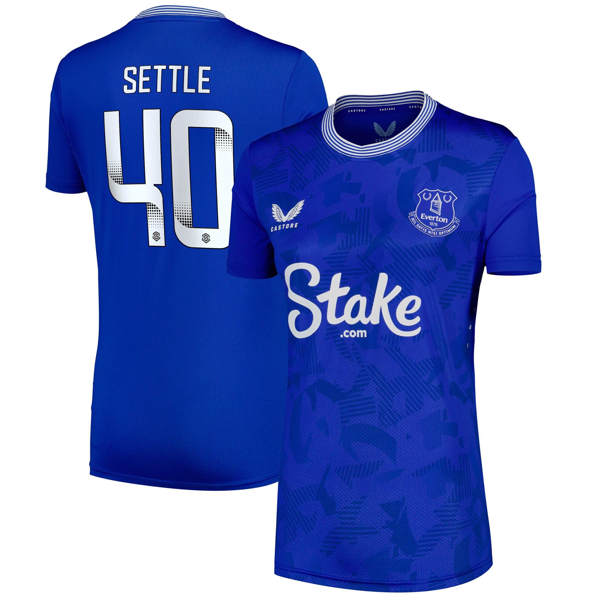 everton castore wsl home pro shirt 2024-25 – womens with settle 40 printing Collection | Everton FC Jerseys & Footwear