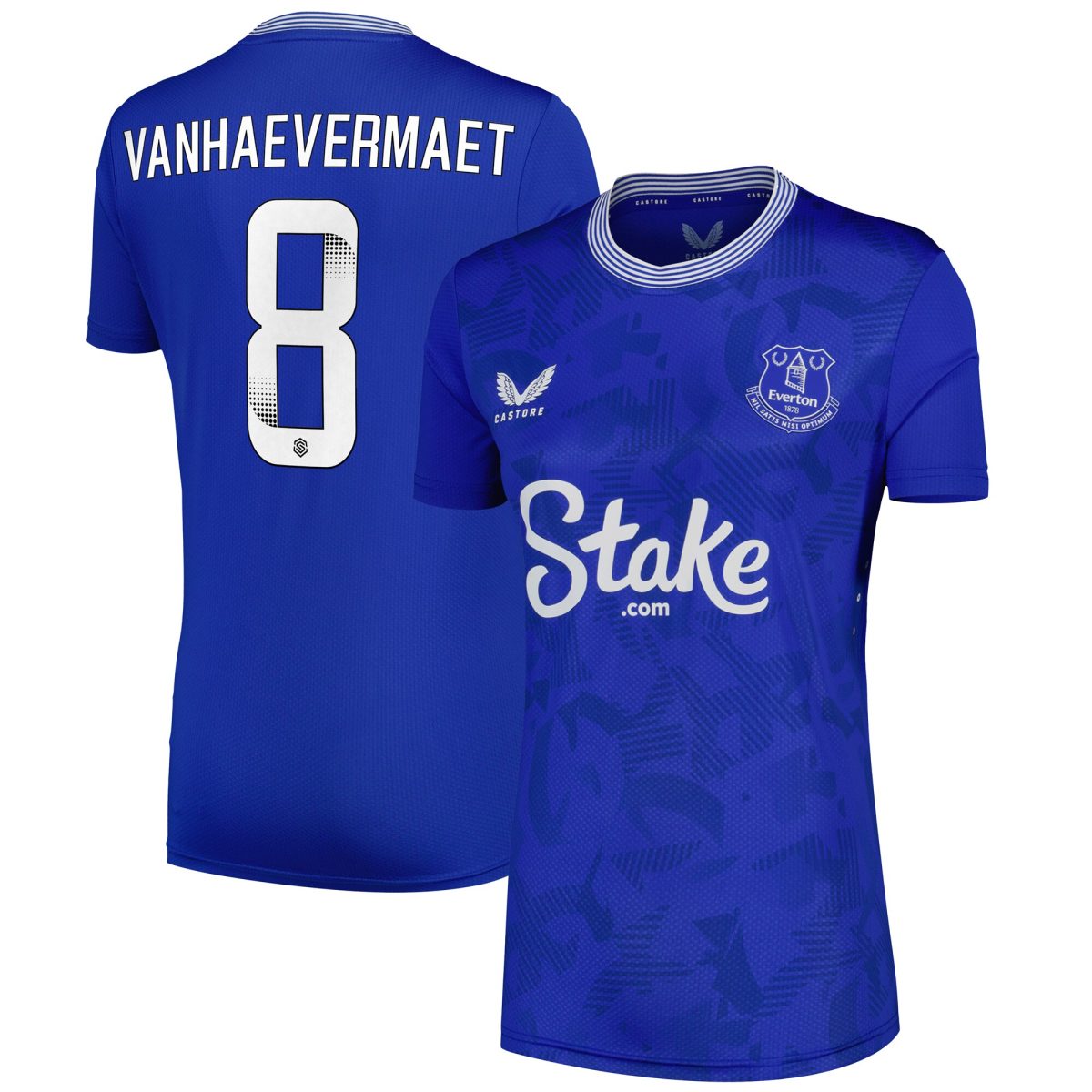 everton castore wsl home pro shirt 2024-25 – womens with vanhaevermaet 8 printing Collection | Everton FC Jerseys & Footwear