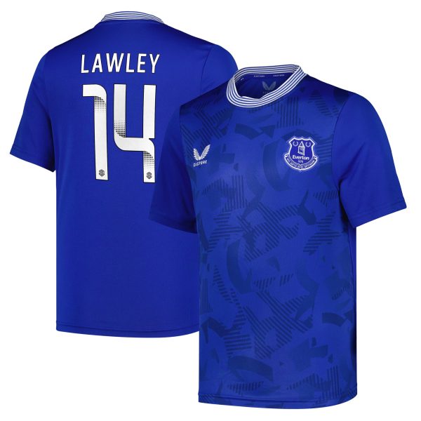 everton castore wsl home replica shirt 2024-25 – kids with lawley 14 printing Collection | Everton FC Jerseys & Footwear