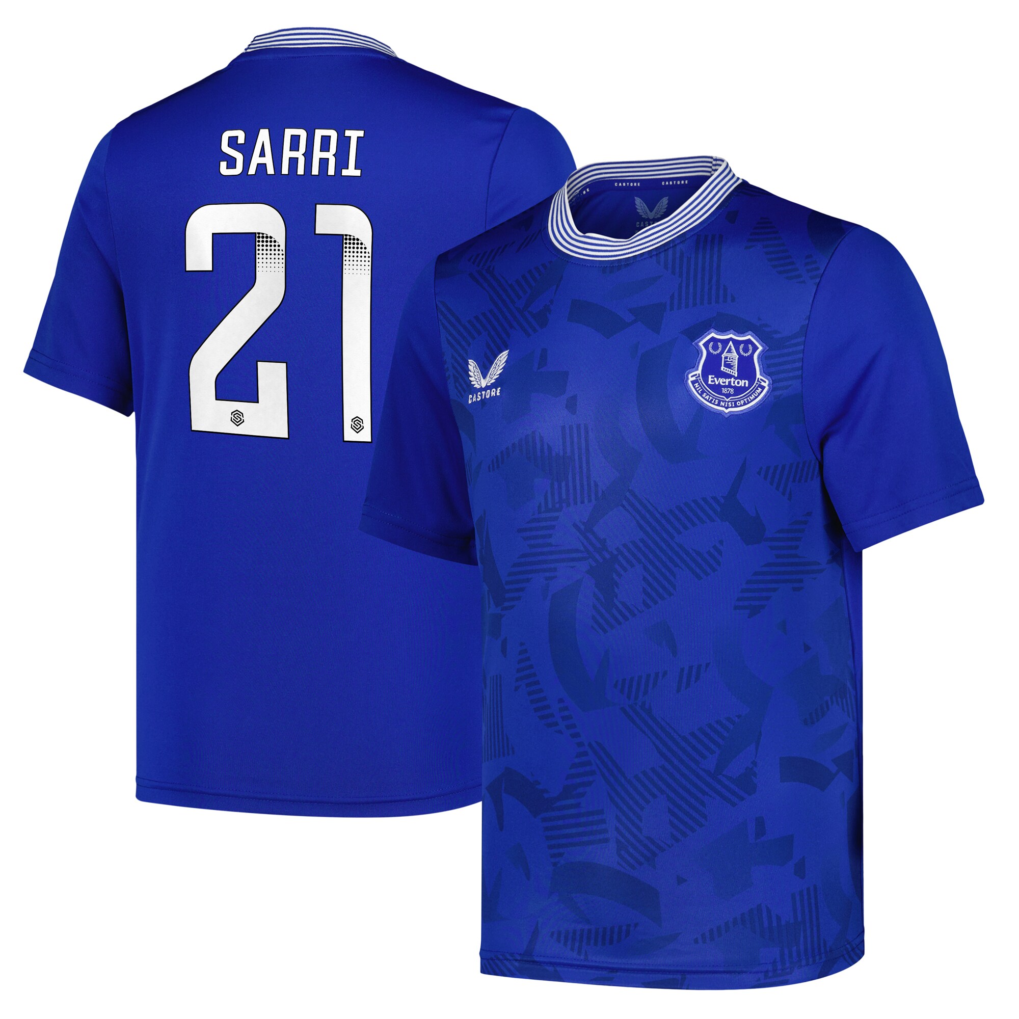 everton castore wsl home replica shirt 2024-25 – kids with sarri 21 printing Collection | Everton FC Jerseys & Footwear