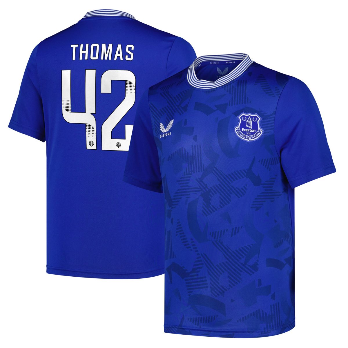 everton castore wsl home replica shirt 2024-25 – kids with thomas 42 printing Collection | Everton FC Jerseys & Footwear