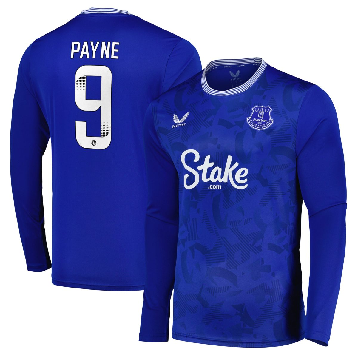 everton castore wsl home replica shirt 2024-25 – long sleeve with payne 9 printing Collection | Everton FC Jerseys & Footwear