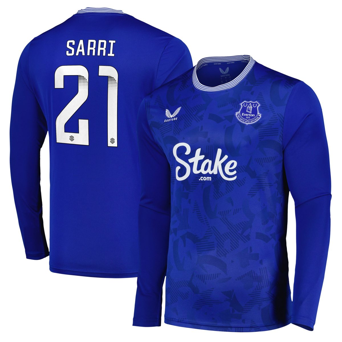 everton castore wsl home replica shirt 2024-25 – long sleeve with sarri 21 printing Collection | Everton FC Jerseys & Footwear