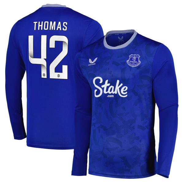 everton castore wsl home replica shirt 2024-25 – long sleeve with thomas 42 printing Collection | Everton FC Jerseys & Footwear