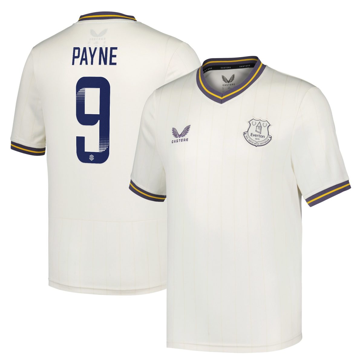 everton castore wsl third shirt 2024-25 – kids with payne 9 printing Collection | Everton FC Jerseys & Footwear