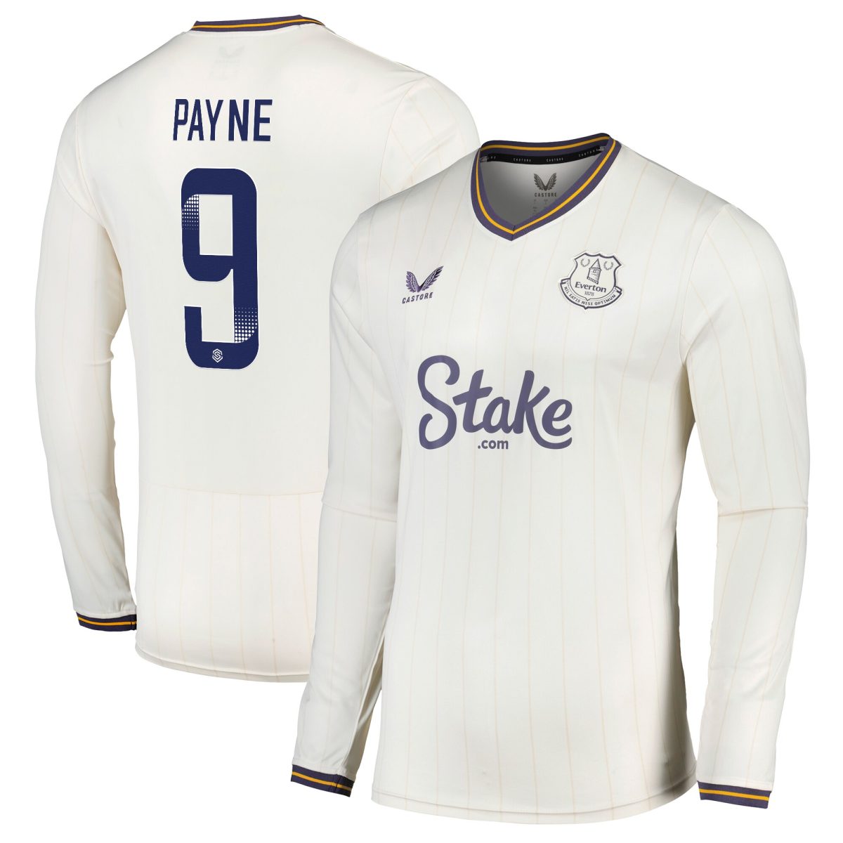 everton castore wsl third shirt 2024-25 – long sleeve with payne 9 printing Collection | Everton FC Jerseys & Footwear