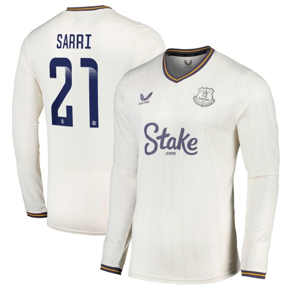 everton castore wsl third shirt 2024-25 – long sleeve with sarri 21 printing Collection | Everton FC Jerseys & Footwear