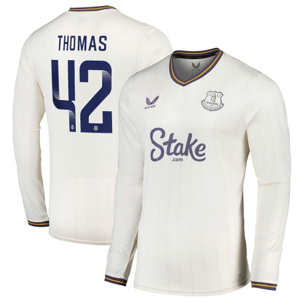 everton castore wsl third shirt 2024-25 – long sleeve with thomas 42 printing Collection | Everton FC Jerseys & Footwear