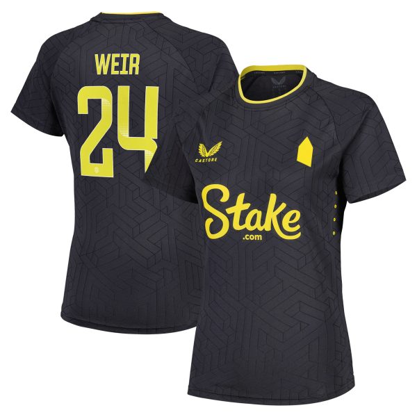 everton wsl castore away pro shirt 2024-25 – womens with weir 24 printing Collection | Everton FC Jerseys & Footwear