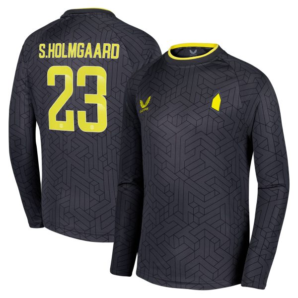 everton wsl castore away shirt 2024-25 – kids – long sleeve with s.holmgaard 23 printing Collection | Everton FC Jerseys & Footwear