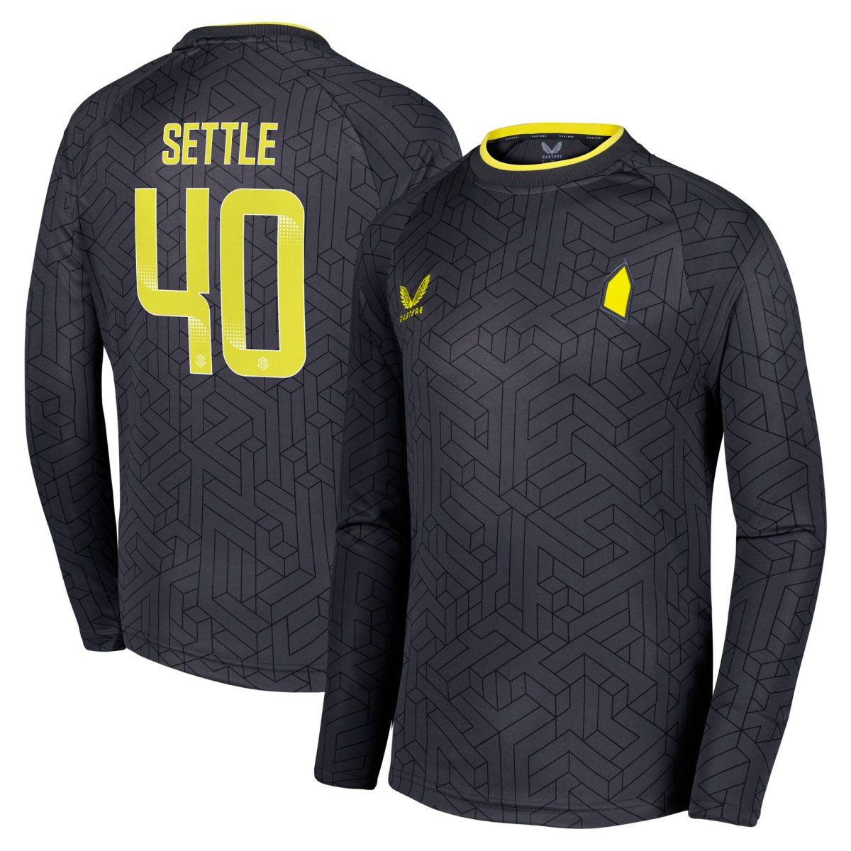 everton wsl castore away shirt 2024-25 – kids – long sleeve with settle 40 printing Collection | Everton FC Jerseys & Footwear