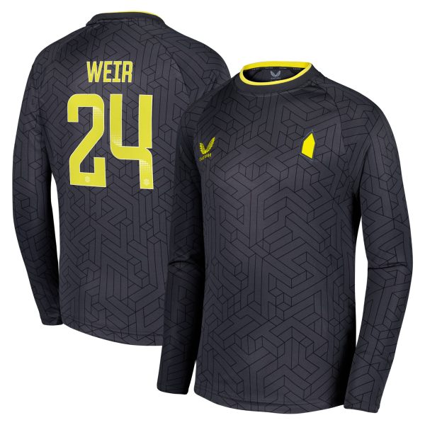 everton wsl castore away shirt 2024-25 – kids – long sleeve with weir 24 printing Collection | Everton FC Jerseys & Footwear