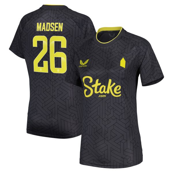 everton wsl castore away shirt 2024-25 – womens with madsen 26 printing Collection | Everton FC Jerseys & Footwear