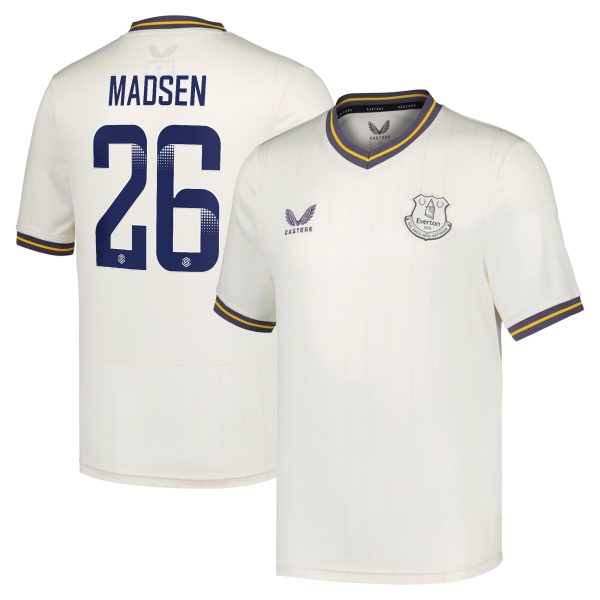 everton wsl castore third shirt 2024-25 – kids with madsen 26 printing Collection | Everton FC Jerseys & Footwear