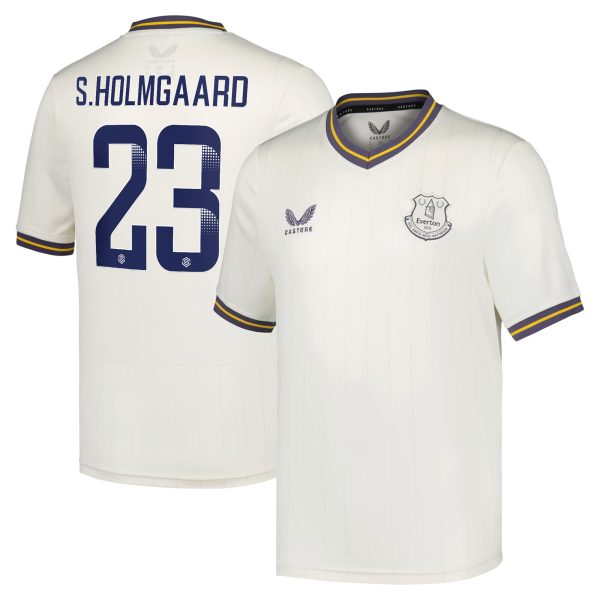 everton wsl castore third shirt 2024-25 – kids with s.holmgaard 23 printing Collection | Everton FC Jerseys & Footwear