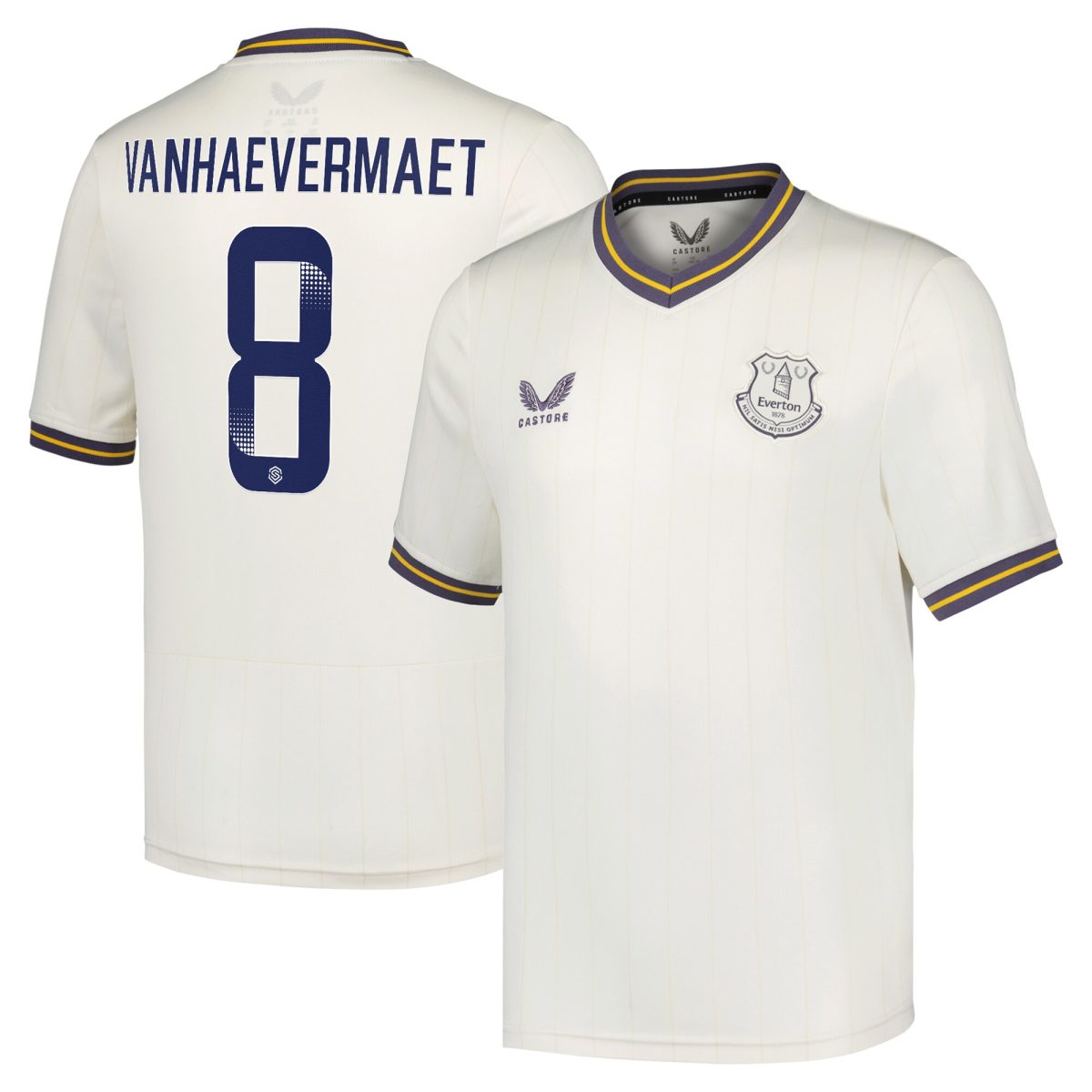 everton wsl castore third shirt 2024-25 – kids with vanhaevermaet 8 printing Collection | Everton FC Jerseys & Footwear