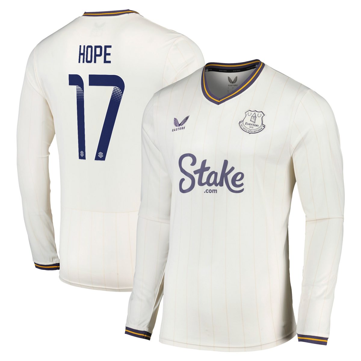 everton wsl castore third shirt 2024-25 – long sleeve with hope 17 printing Collection | Everton FC Jerseys & Footwear