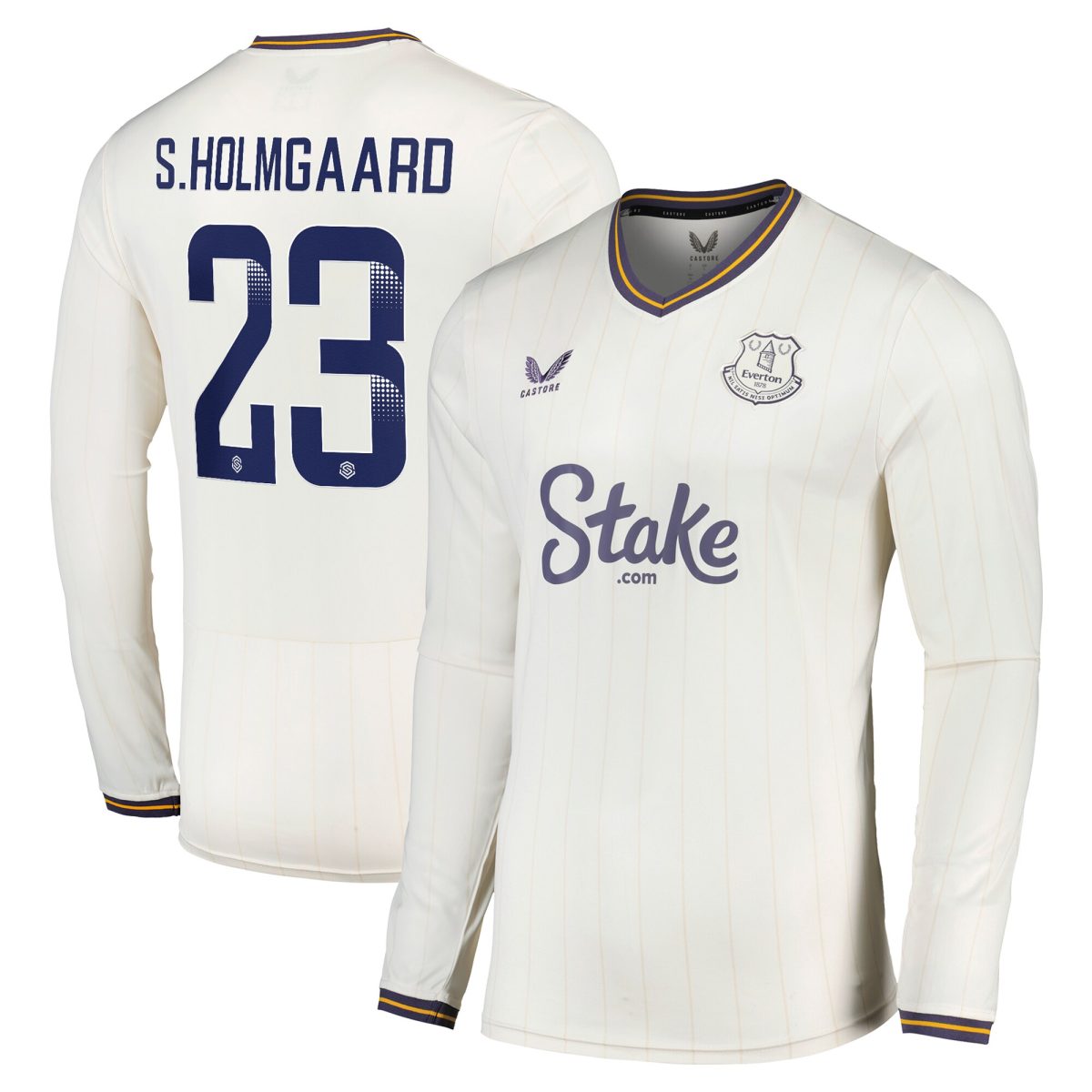 everton wsl castore third shirt 2024-25 – long sleeve with s.holmgaard 23 printing Collection | Everton FC Jerseys & Footwear