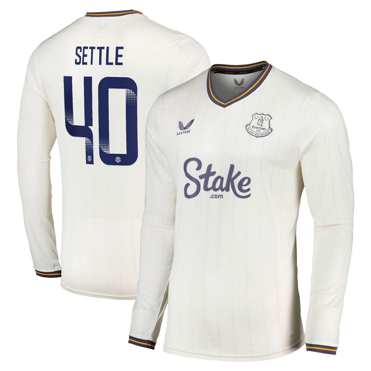 everton wsl castore third shirt 2024-25 – long sleeve with settle 40 printing Collection | Everton FC Jerseys & Footwear