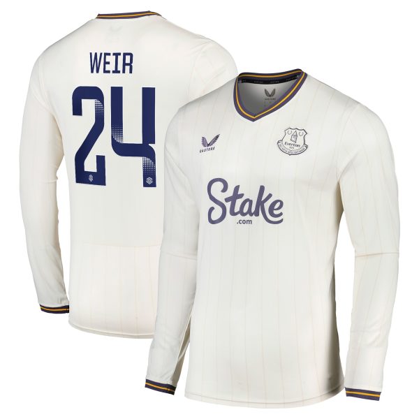 everton wsl castore third shirt 2024-25 – long sleeve with weir 24 printing Collection | Everton FC Jerseys & Footwear