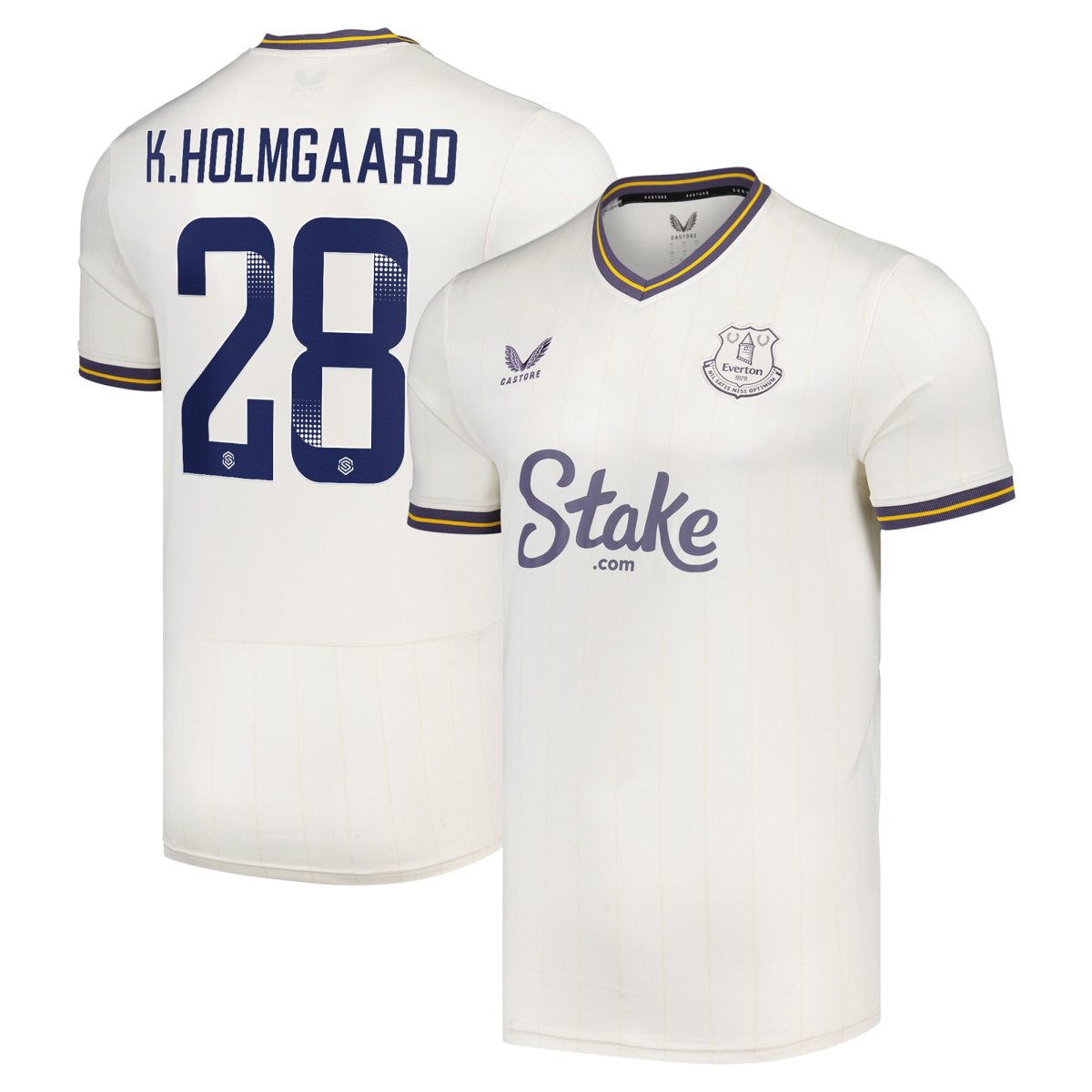 everton wsl castore third shirt 2024-25 with k.holmgaard 28 printing Collection | Everton FC Jerseys & Footwear