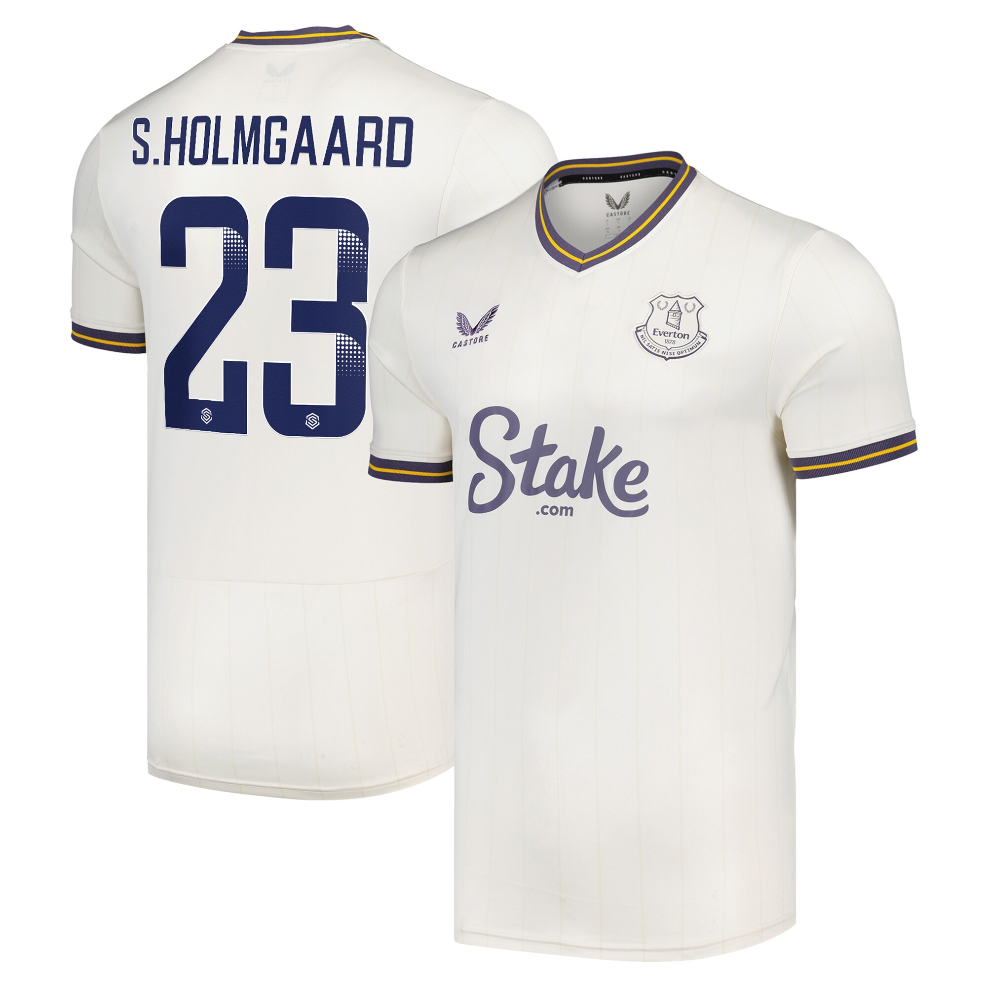 everton wsl castore third shirt 2024-25 with s.holmgaard 23 printing Collection | Everton FC Jerseys & Footwear